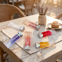 Lip Plumper Gloss for a Fuller Look and Daily Lip Care, Hydrating Treatment for Dry Lips in a Press Tube, Non Sticky Oil, Gift for Her 32x90mm