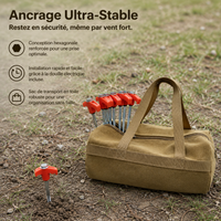 tent stakes with carry bag
