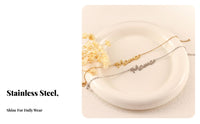 Mama Letter Bracelet Stainless Steel Mama Word Bracelet Light Luxury for Mothers