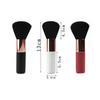 8-Piece Mini Makeup Brush Set with Electroplated Teardrop Handles and Zipper Pouch
