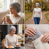 Lace Beanie Turban Head Scarf for Women, Multi-Color Hair Loss Cover Chemo Cap