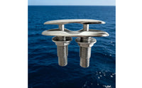 Boat Dock Cleat for Rope Fitting Polished Stanchion Base Marine Hardware for Yacht