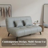 Space-Saving Design space-efficient 2-Seater Settee Modern Minimalist aesthetic Upholstered 2-Seater Settee Comfortable Seating Small Sofa Easy Assembly for Apartment Dwellers, Students, Office Workers, Bedroom, Commercial Waiting Area, Dorm