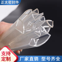 U-Shaped Transparent Glass Edge Trim Strip, Anti-Collision, Waterproof Sealing Strip for Table Corners