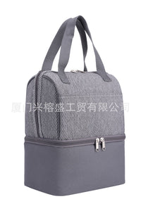 Double Layer Insulated Cooler Bag for Lunch, Picnic, Breast Milk Storage, and Baby Bottles