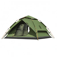 Automatic Double Layer Dome Tent 210D Oxford Material Double-Layer Tent Fiberglass Poles Outdoor Shelter Ground Stakes and Guy Lines