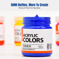 Acrylic Paint Set, Bottled, Waterproof, Kids DIY, Kindergarten Art, Stone, Shoes