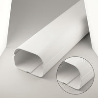 White PVC Air Conditioner Pipe Cover Decorative Concealment Protection Sleeve for Central AC Copper Tube Hiding and Beautification