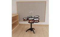 Early Learning Kids Jazz Drum Set Inspires Musical Talent Toddler Percussion Playset for Toddlers, Beginners