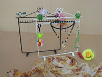 18-Hook Single Row Necklace Bracelet Jewelry Display Stand