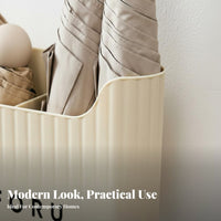 Wall Mount Umbrella Holder Screw-Clear Installation Wall Mount Umbrella Rack Entryway Storage Bin Space-Saving Door Side