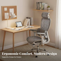 Highspine Ergonomic Seat with Headrest Reclining spinerest for work-from-home Workers