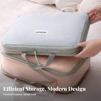Space Saving Compression Packing Cube Lightweight Zippered Clothes Storage Bag Long-Lasting for Men, Women, Business Trips, Vacation