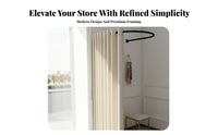 Easy Assembly Portable Changing Room Stable Frame Mobile Dressing Room Strong Load-Bearing Curtain Privacy Screen Light Blocking for Market Vendors, Event Planners, Clothing Shop, Shopping Mall, Behind the Scenes, Photo Studio