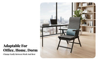 Two-PurposeUse Design Convertible Lounger Fully Reclining Convertible Armchair Bed Adjustable Backrest Recliner Space-Saving for Office Workers, Apartment Dwellers, Homeowners, Restping, Dorm Room, Bedroom