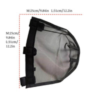 Horse Nose Mask Hook-and-Loop Breathable Horse Muzzle Cover Fly Mask Reinforced Trim