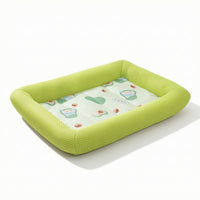 Breathable Bolstered Pet Mat Padded Self Cooling Mat Quilted Cat Cooling Bed Soft for Pets, Dogs, Cats, Summer, Floor, Crates