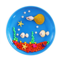 3D Shell Art Craft Kit for Kids, Creative DIY Seashell Mosaic Painting Set, Educational Gift Toy