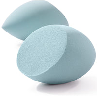 HAPPY MAKEUP Soft Makeup Sponge Blender Set with Storage Case/Holder, Wet & Dry Use, Non-Powder-Absorbing