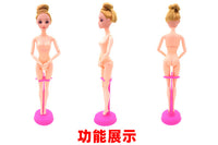 Doll Stand for Display, Adjustable Height, Waist Clip or Leg Support
