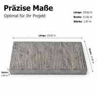 Paving Stones Blue Stone, Natural Stone Terrace Slabs Gray, Hand-Chiseled Surface, Non-Slip for Garden Paths