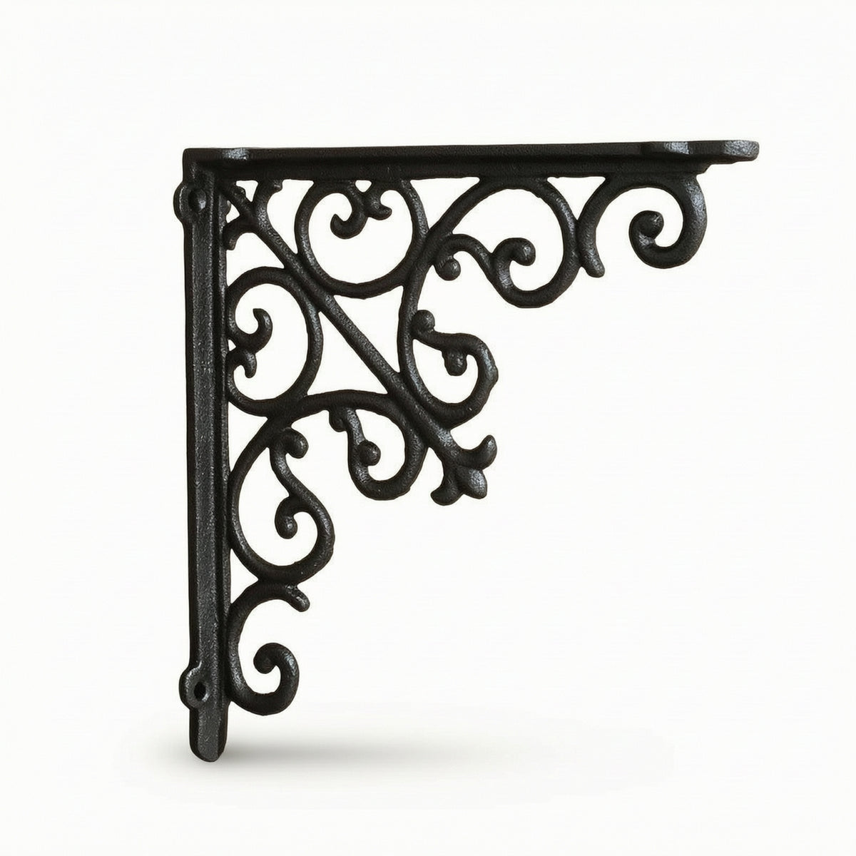 Bracket with Angel Motif Rustic Shelf Bracket Black Shelf Brackets with Mounting Screws for Craftspeople