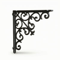 Bracket with Angel Motif Rustic Shelf Bracket Black Shelf Brackets with Mounting Screws for Craftspeople