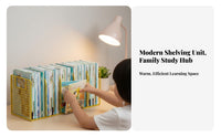 Doubles as viewing Stand Tiered Book Organizer Space-Saving Multitiered Desk Organizer Multifunctional Desktop Shelf Sturdy Construction for Children, Students, home-dwellers, Study, Dorm Room, Bedroom