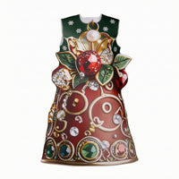 Christmas Costume Dress Festive Christmas Dress Knee Length Clothing for Women, Entertainers, Stage Performances