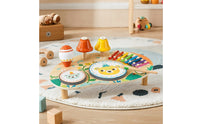 Musical Activity Table Wooden Sound Activity Table Young Child-Friendly Xylophone for Young Children, Preschoolers, Playroom, Nursery, Daycare