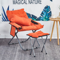 Foldable Single Sofa Chair with Adjustable Backrest for Dorm, Bedroom, Balcony, and Leisure