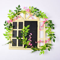 Artificial Wisteria Flower Vine for Home Decor, Wedding Arch, Garden Wall Decoration, Silk Floral Garland