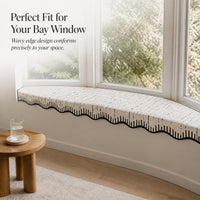 Bay Window Cushion Mat for Bedroom Balcony, Machine Washable, All-Season