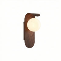 Wall Sconce with Frosted Glass Shade Minimalist Light Compact for Passageway
