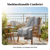 Lightweight Summer Quilt Cooling Quilted Duvet Insert checkerboard Stitching for Adults