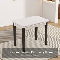 Space-Saving Extendable Dining Table Foldable Extendable Folding Table Modern and design Household Furniture Multifunctional for Small Apartment Dwellers, Families, household owners, Kitchen, Living Room, Home Office