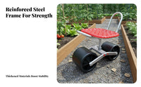 Garden Work Seat with Wheels Ergonomic Design Wheeled Garden Stool Heavy Duty