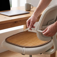 Bamboo Mat Chair Cushion for Summer, Breathable Seat Pad for Office, Dining, or Stool