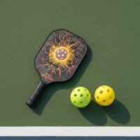 Non-Slip Grip Pickleball Paddle Enlarged Sweet Area Carbon Fiber Pickleball Paddle Shock Absorbing Sports Equipment USAPA Approved for Professionals
