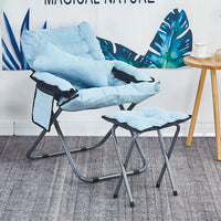 Foldable Single Sofa Chair with Adjustable Backrest for Dorm, Bedroom, Balcony, and Leisure