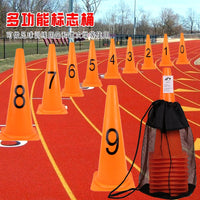 48cm Large Numbered Training Cones for Soccer Drills and Team Sports, Soft Obstacle Markers