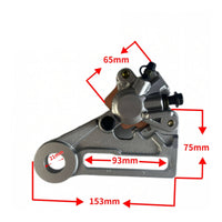 Rear Hydraulic Disc Brake Assembly Replacement Rear Hydraulic Brake Assembly Hardware Silver-Toned Compact for Motorcyclists
