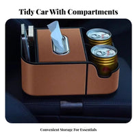 Multifunctional Design center console appendagerestrest Tissue Box with beverage holder Easy Installation Car central storage Organizer Anti-Slip Vehicle Interior entryory Ergonomic assistance for motorists, Families, Sedans, journey Trips