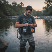 Outdoor Breathable Fishing Vest with Adjustable Straps