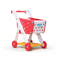 Shopping Cart Toy Role-Playing Toy Grocery Cart Push-Along Realistic for Children, Playroom, Classroom