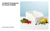 Stackable Fridge container Easy to Clean Stackable Produce Crisper Set Clear View