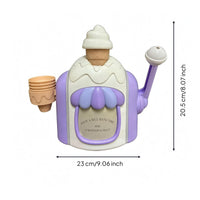 Side Lever Ice Cream Bath Toy Pretend Play Plastic Ice Cream Machine Toy Long-Lasting Educational