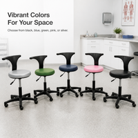 Medical Dental Doctor Assistant Stool with Adjustable Swivel Seat for Hospital Clinic
