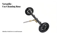 Adjustable Angle Two-in-One Use Chassis and Surface Cleaner Pivoting Coupler Two-in-One-Function Undercarriage Cleaner Stainless Steel & Brass Underbody Car Wash Broom 4000 PSI for Truck Owners, Garage Floor, Driveway, Patio