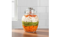 Glass Pickling Jar Clear Design Kimchi Container Versatile Sealed Glass Canister for Kitchen